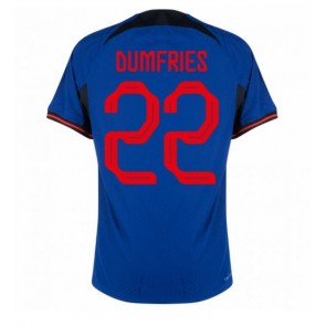 Lacne Muži Futbalové dres Holandsko Denzel Dumfries #22 MS 2022 Krátky Rukáv - Preč